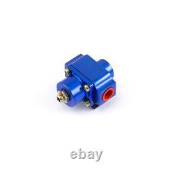 110 Gph Universal Electric Fuel Pump Blue Regulator & Gauge Combo Kit