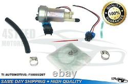 4STEED MOTORS TI Automotive 450LPH Fuel Pump & Install Kit F90000274-F90000267