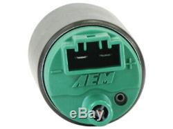 Aem High Flow E85/gas 340lph In-tank Fuel Pump Kit Offset Inlet P/n50-1200