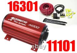 Aeromotive 11101 A1000 Electric Fuel Pump W Aeromotive 16301 Wiring Kit