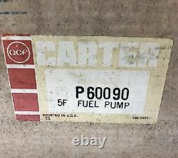Carter Electric Fuel Pump Assembly P60090 NOS