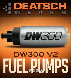 Deatschwerks DW300 V2! Fuel Pump & Install Kit for Subaru WRX STi 02-07 NEW