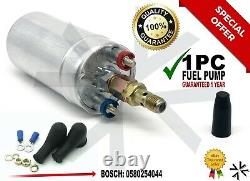 FIT BOSCH 044Racing External Fuel Booster Gas Pump 0580254044 Universal 300LPH
