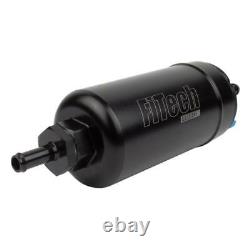 FiTech Electric Fuel Pump 50101 Inline Black 255 LPH for Gasoline, E85, Alcohol
