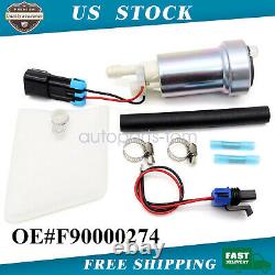 Fit Walbro E85 Racing Fuel Pump F90000274 450 LPH High Pressure With Install Kit