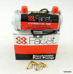 Fuel Pump Genuine Facet Silver Top Up To 150 Bhp New 476087e With Unions