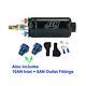 Genuine Aem 400lph 50-1009 External Fuel Pump +10an Inlet / 8an Outlet Fittings