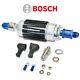 Genuine Bosch 0580464200 200lph Fuel Pump +10an In/8an Check Valve Out Fittings