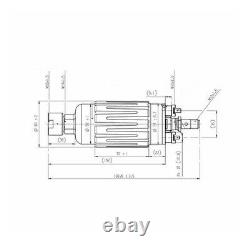 GENUINE Bosch 0580464200 200LPH Inline Fuel Pump +10AN Inlet/8AN Outlet Fittings