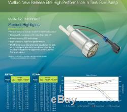 GENUINE WALBRO 450LPH High Performance Fuel Pump +Kit F90000267 E85 NEW TIA485-2