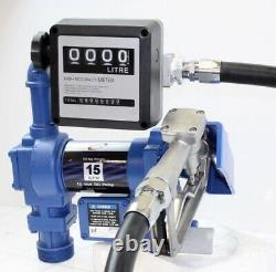 Gasoline Anti-Explosive Fuel Transfer Pump 12V DC 15GPM Diesel Gas Refill Kit