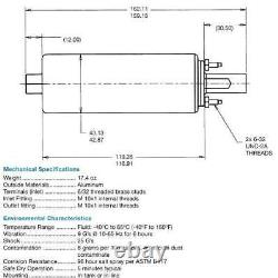 Genuine Walbro / TI High Pressure External Inline 255LPH Fuel Pump GSL392