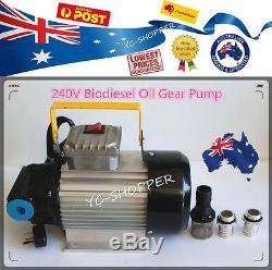 Heavy Duty 240V Diesel Biodiesel Oil Fuel Gear Transfer Pump
