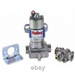 Holley 12-802-1 Blue Electric Fuel Pump/Press Gauge, CHR Fitting