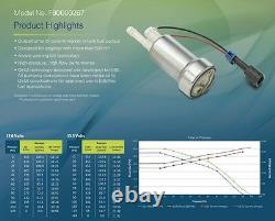 Walbro 460 LPH E85 Rated Internal Fuel Pump & Filter F90000267 High Pressure EFI