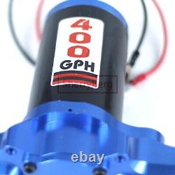 Billet électrique 400 GPH Pompe carburant électrique gaz alcool rue course bleue.