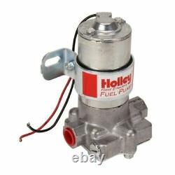 Holley 12-801-1 Pompe à carburant électrique à palette à rotor rouge, débit de 97 GPH, pression de 7 Psi, entrée/sortie de 3/8 NPT.