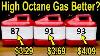 L'essence à Indice D'octane Supérieur Est-elle Meilleure Pour Une Consommation De Carburant Plus élevée Et Plus De Chevaux-vapeur ? Découvrons-le.